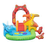 Kids Inflatable Play Splash Pool w/ Slide 242x140cm