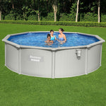 Swimming Pool Steel Frame Round Pool Set 457cm w/ Filter Ladder 17430L