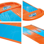 Water Slide Kids Slip 488Cm Dual Slides Inflatable Splash Pad