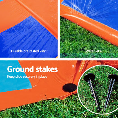 Water Slide Slip Kids 488Cm Triple Slides