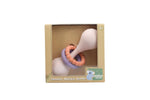 Silicone sensory maraca ratttle pink