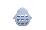 Silicone penguin rattle blue