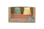 Silicone Cat And Dog Bath Boat Orange