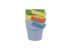 Silicone shower buckets 3pc set green