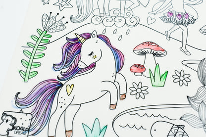 Reusable silicone drawing mat- enchanted kingdom