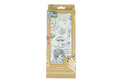 Reusable silicone drawing mat- enchanted kingdom