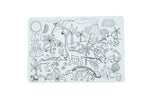 Reusable silicone drawing mat- dinosaurs