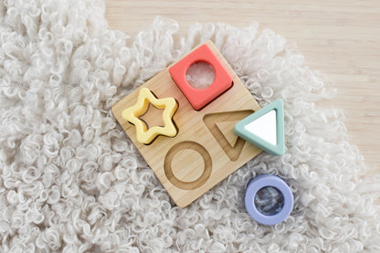 Silicone prism shape sorter