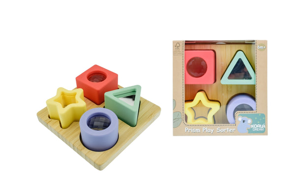  Silicone prism shape sorter