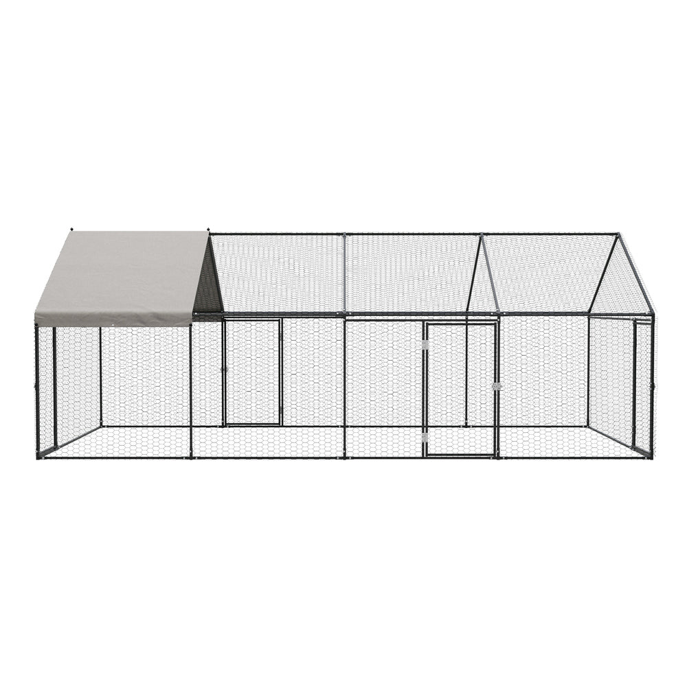 Chicken Coop Large Galvanised Steel 4x2x1.5cm
