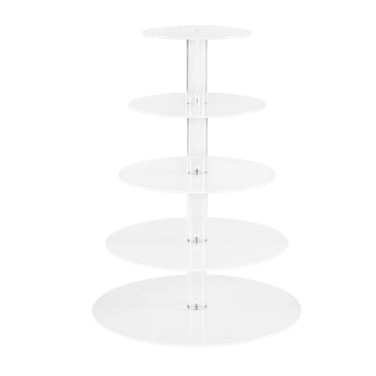 Cake Stand 5 Tiers Acrylic Holder Display Round Clear Wedding Party