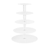 Cake Stand 5 Tiers Acrylic Holder Display Round Clear Wedding Party