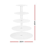 Cake Stand 5 Tiers Acrylic Holder Display Round Clear Wedding Party