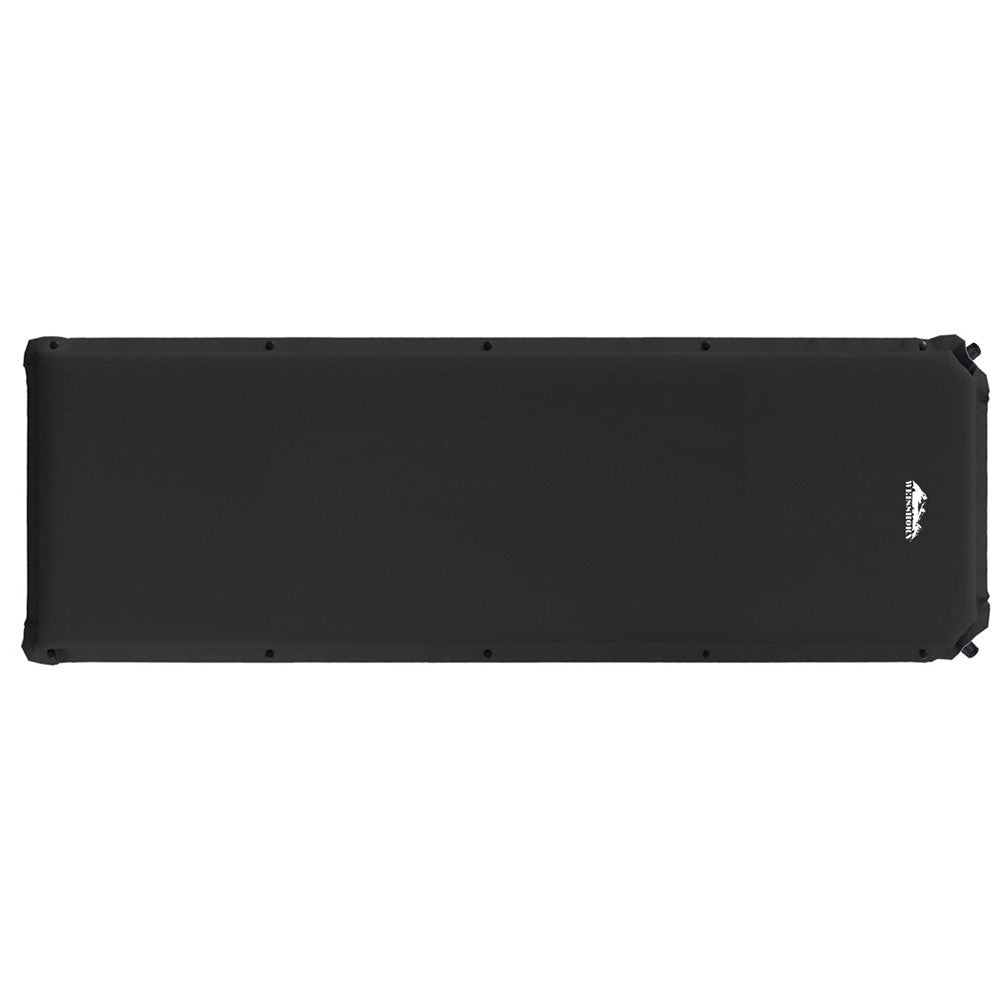 Self Inflating Camping Mattress, Single, Black
