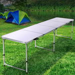 240Cm Folding Camping Table Aluminium Desk