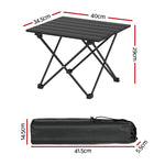 Portable 40cm Aluminium Camping Table for Outdoor Picnic