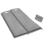 Self Inflating Mattress Camping Mat Air Bed Double Set Grey
