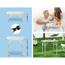 Folding Camping Table 60Cm Adjustable