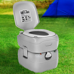 22L Portable Camping Toilet Flush Potty Boating