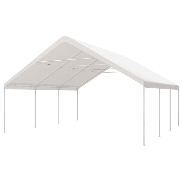  6x6m Carport Kit - Portable Steel Gazebo Garden Shelter