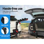 4-Bike Carrier Rack For 2 Hitch Mount - Foldable Black