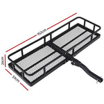 Car Roof Rack Foldable Hitch Basket Cargo Carrier 152Cm Black