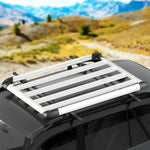 Car Roof Rack Basket Luggage Vehicle Cargo Carrier 140Cm Silver