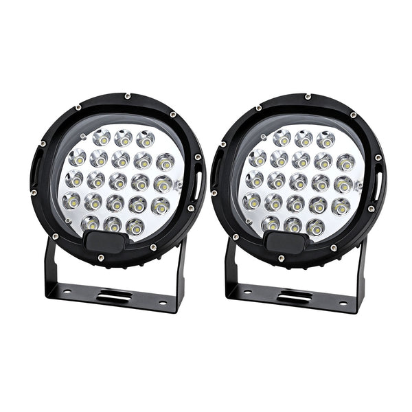  Pair LED Driving Lights 7 Inch Flood Spot Lights Car Truck SUV 12V 24V