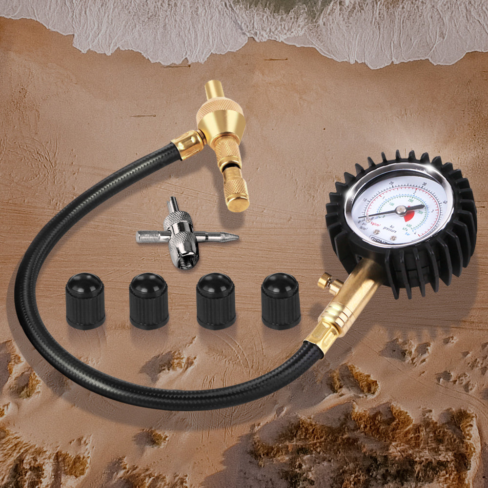 Deflater Tyre Deflater with Pressure Gauge Valve