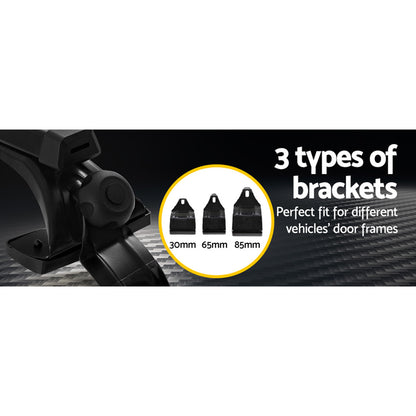 Car Roof Racks Pod Aluminium Cross Bars Brackets 145Cm Black
