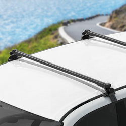 Car Roof Racks Pod Aluminium Cross Bars Brackets 145Cm Black