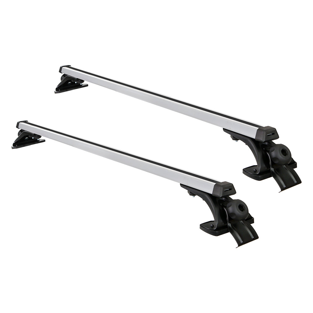 Car Roof Racks Pod Aluminium Cross Bars Brackets 145Cm Silver
