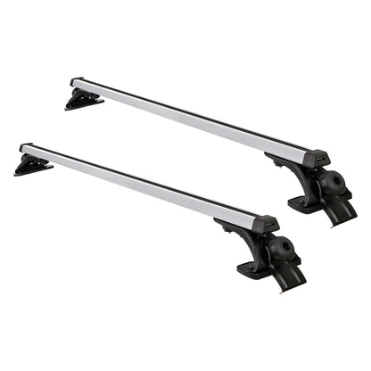 Car Roof Racks Pod Aluminium Cross Bars Brackets 145Cm Silver