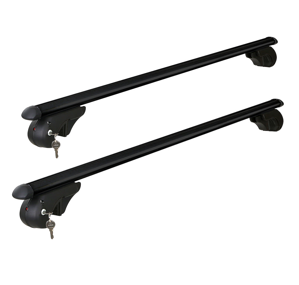 Car Roof Racks Pod Aluminium Cross Bars Adjustable 108Cm Black