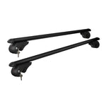 Car Roof Racks Pod Aluminium Cross Bars Adjustable 108Cm Black