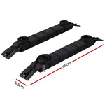 Soft Car Roof Rack 116Cm Kayak Luggage Carrier Adjustable Strap Black