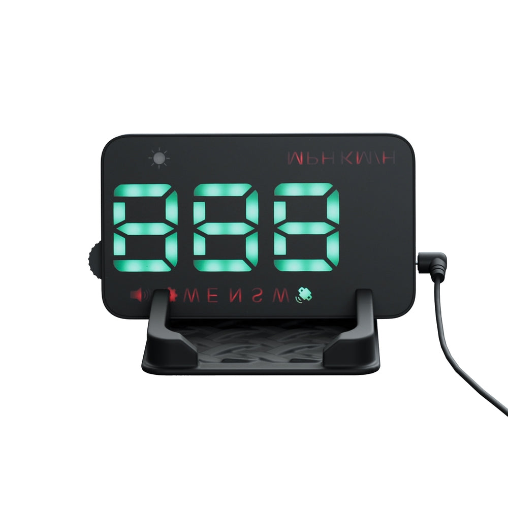 Car Digital Gps Speedometer Heads Up Display Overspeed Warning Alarm