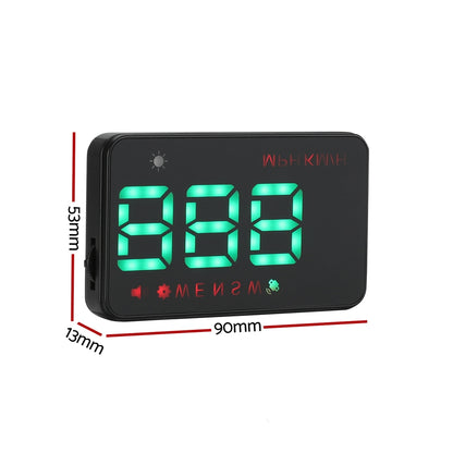 Car Digital Gps Speedometer Heads Up Display Overspeed Warning Alarm