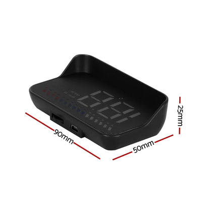 Car Digital Gps Speedometer Heads Up Display Overspeed Warning Alarm