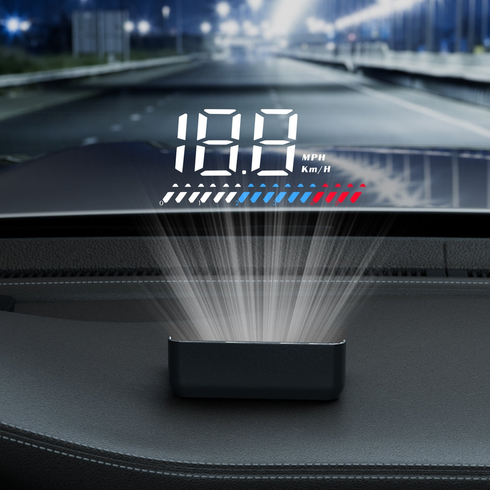 Car Digital Gps Speedometer Heads Up Display Overspeed Warning Alarm