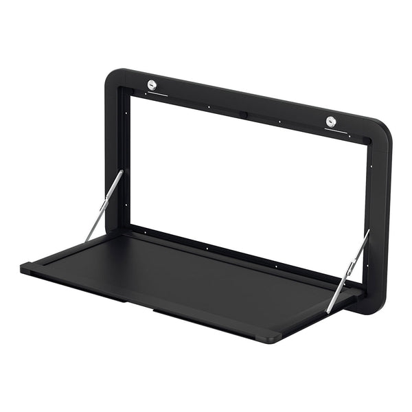  Caravan Table 800 x 450mm Folding Lockable Black