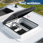 Caravan Roof Vent Hatch Black/White
