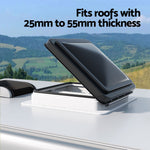 Caravan Roof Vent Hatch Black/White