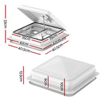 Caravan Roof Vent Hatch Black/White