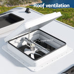 Caravan Roof Vent Hatch Black/White