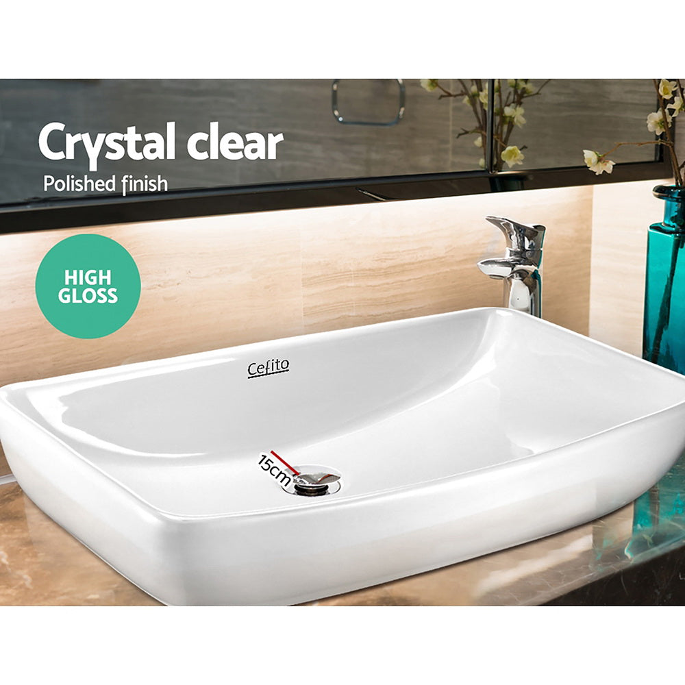 Bathroom Basin Ceramic Vanity Sink Hand Wash Bowl Jumbo