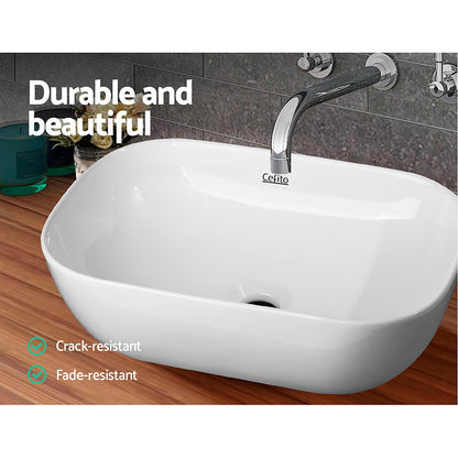 Bathroom Basin Ceramic Vanity Sink Hand Wash Bowl Compact