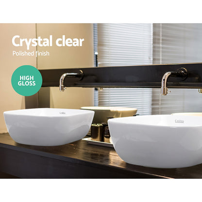 Bathroom Basin Ceramic Vanity Sink Hand Wash Bowl Compact