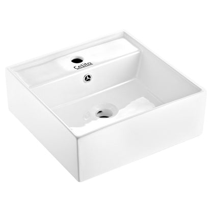 Bathroom Basin Ceramic Vanity Sink Hand Wash Bowl Square