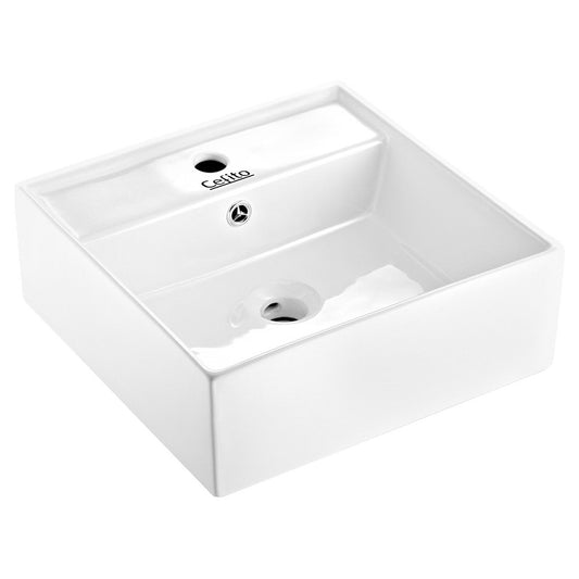Bathroom Basin Ceramic Vanity Sink Hand Wash Bowl Square